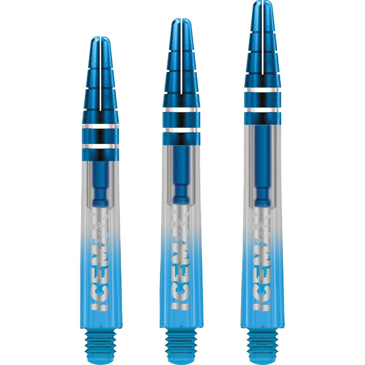 Red Dragon - Nitrotech Ionic Gerwyn "Iceman" Price - Hybrid Dart Shafts - Short (36mm) / Clear Blue