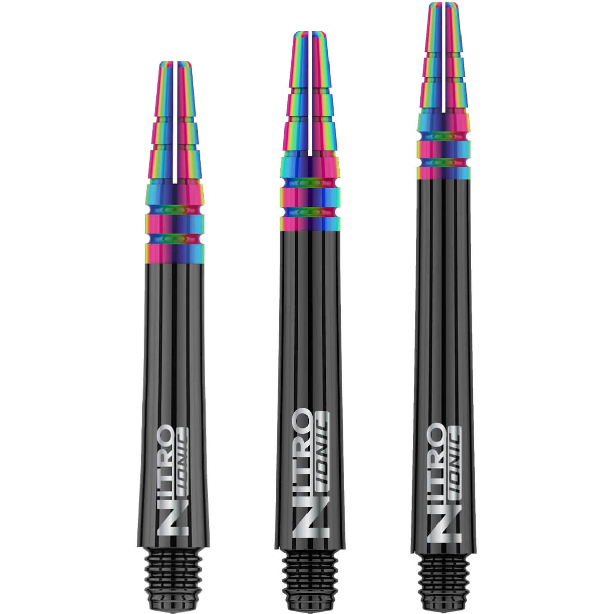 Dart Shafts - Red Dragon - Nitrotech Ionic - Hybrid Dart Shafts Short (36mm) / Black