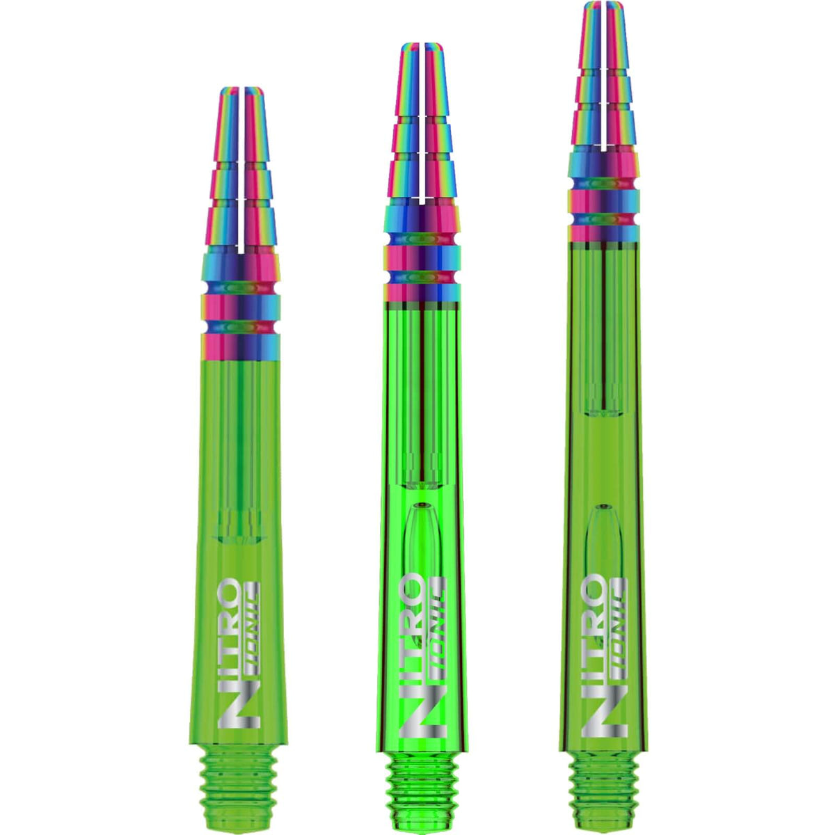 Dart Shafts - Red Dragon - Nitrotech Ionic - Hybrid Dart Shafts Short (36mm) / Green