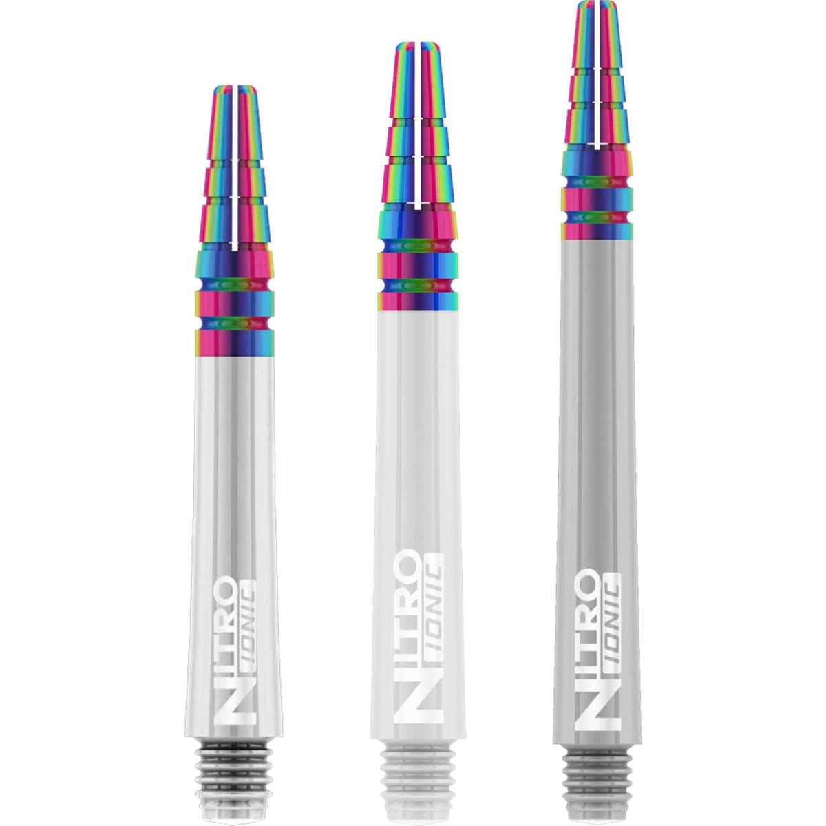 Dart Shafts - Red Dragon - Nitrotech Ionic - Hybrid Dart Shafts Short (36mm) / White