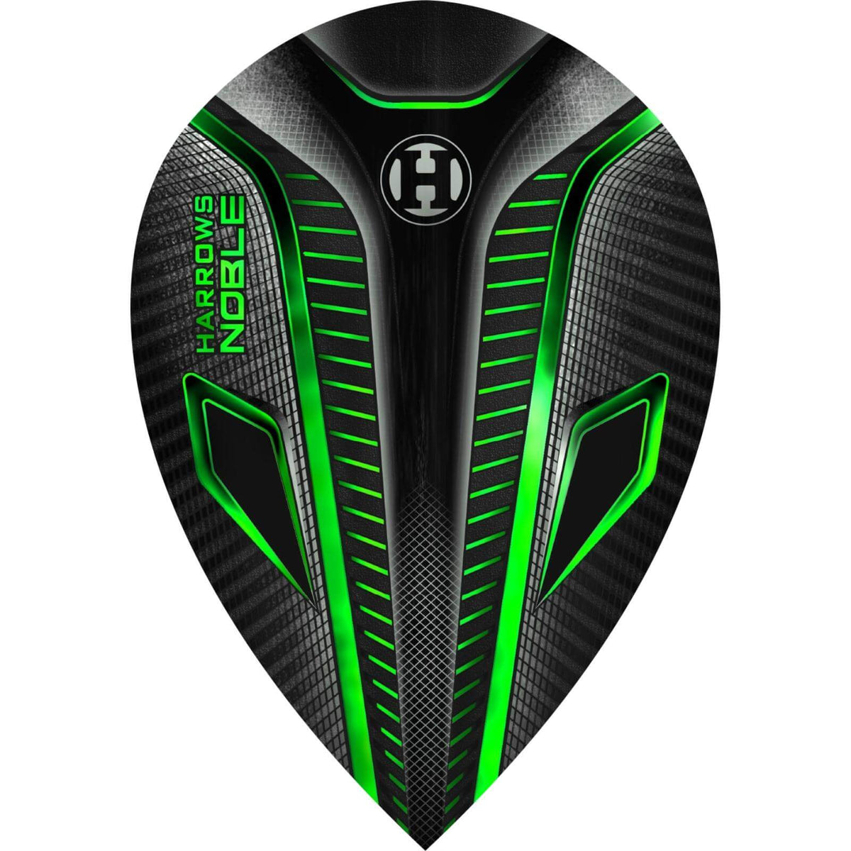 Dart Flights - Harrows - Noble - Pear Dart Flights Green
