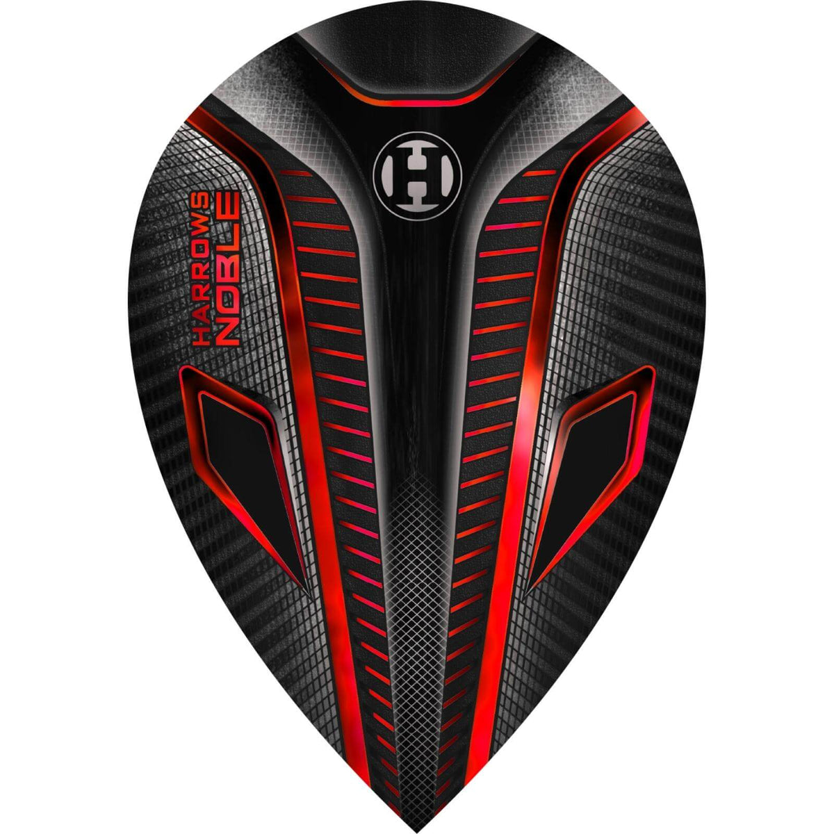 Dart Flights - Harrows - Noble - Pear Dart Flights Red