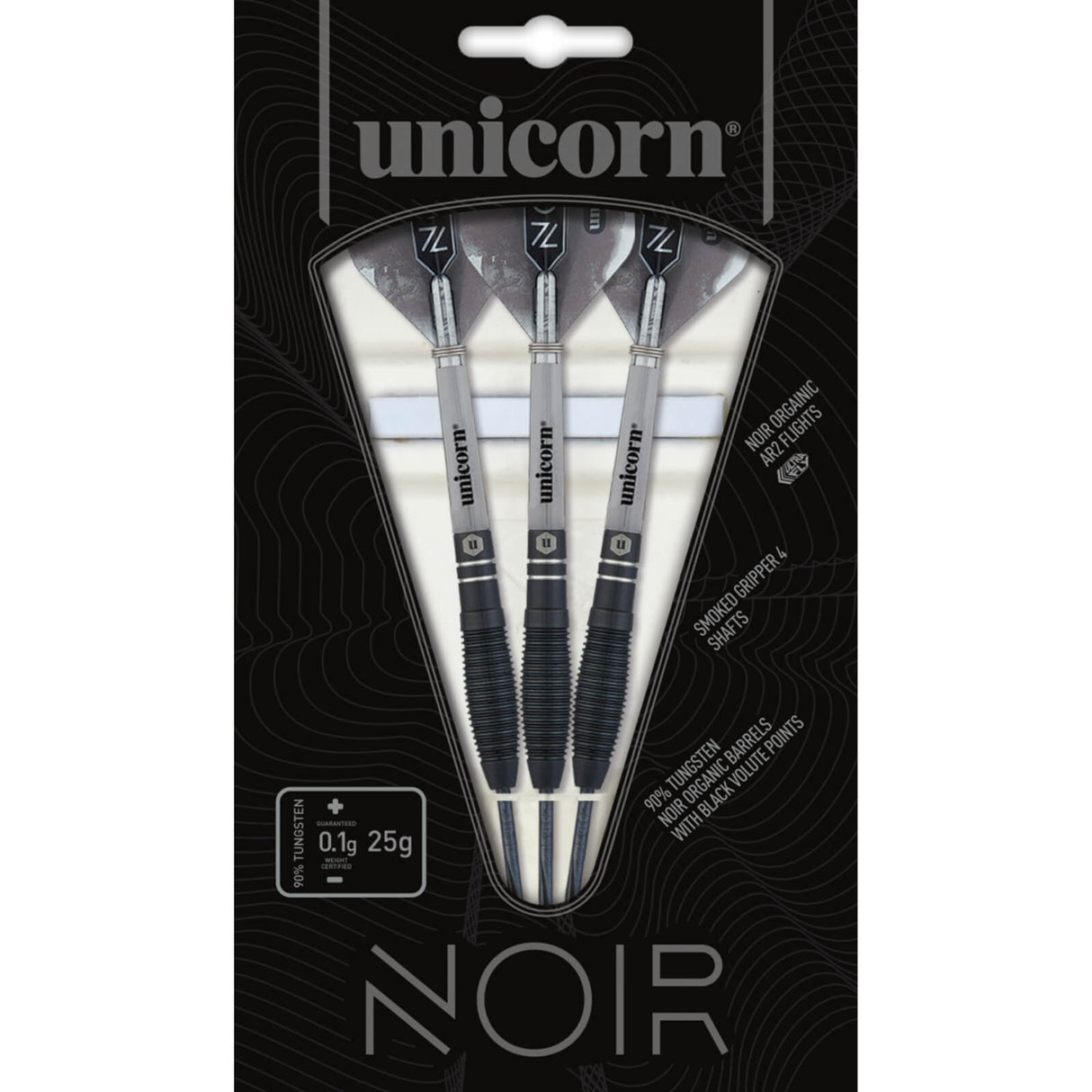 Unicorn - Noir Style 1 Darts - 90% Tungsten - 21g 23g 25g -