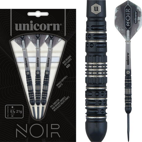 Unicorn - Noir Style 4 Darts - 90% Tungsten - 21g 23g 25g -