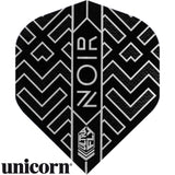 Unicorn - Noir - Big Wing Dart Flights - Abstract