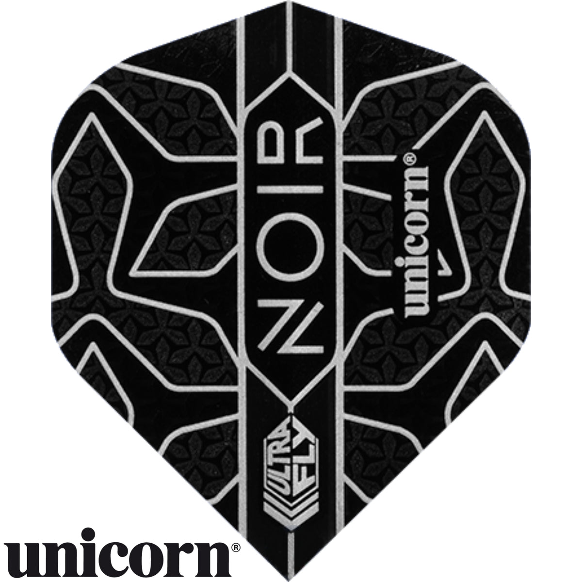 Dart Flights - Unicorn - Noir - Big Wing Dart Flights Star