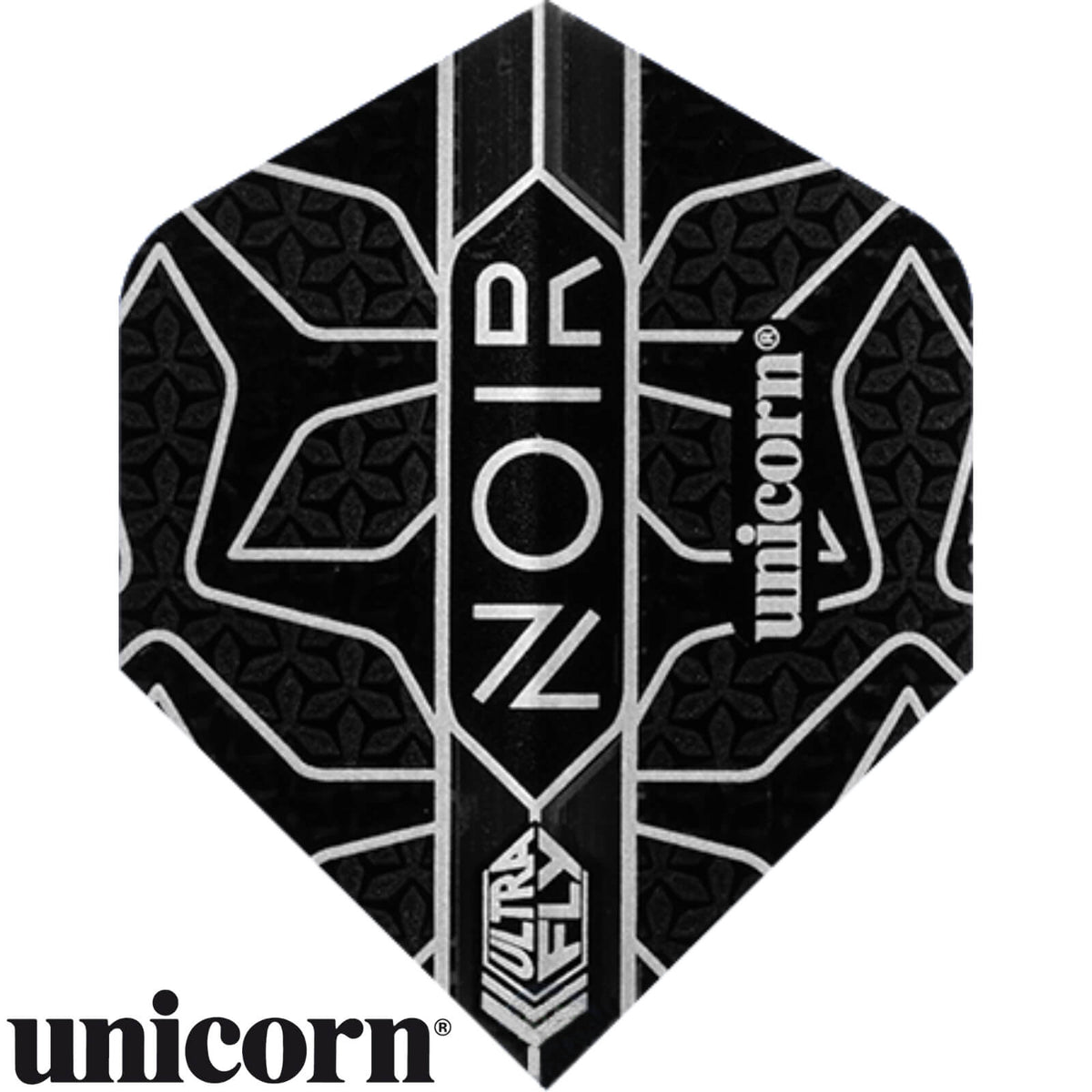 Dart Flights - Unicorn - Noir - Standard Dart Flights Star