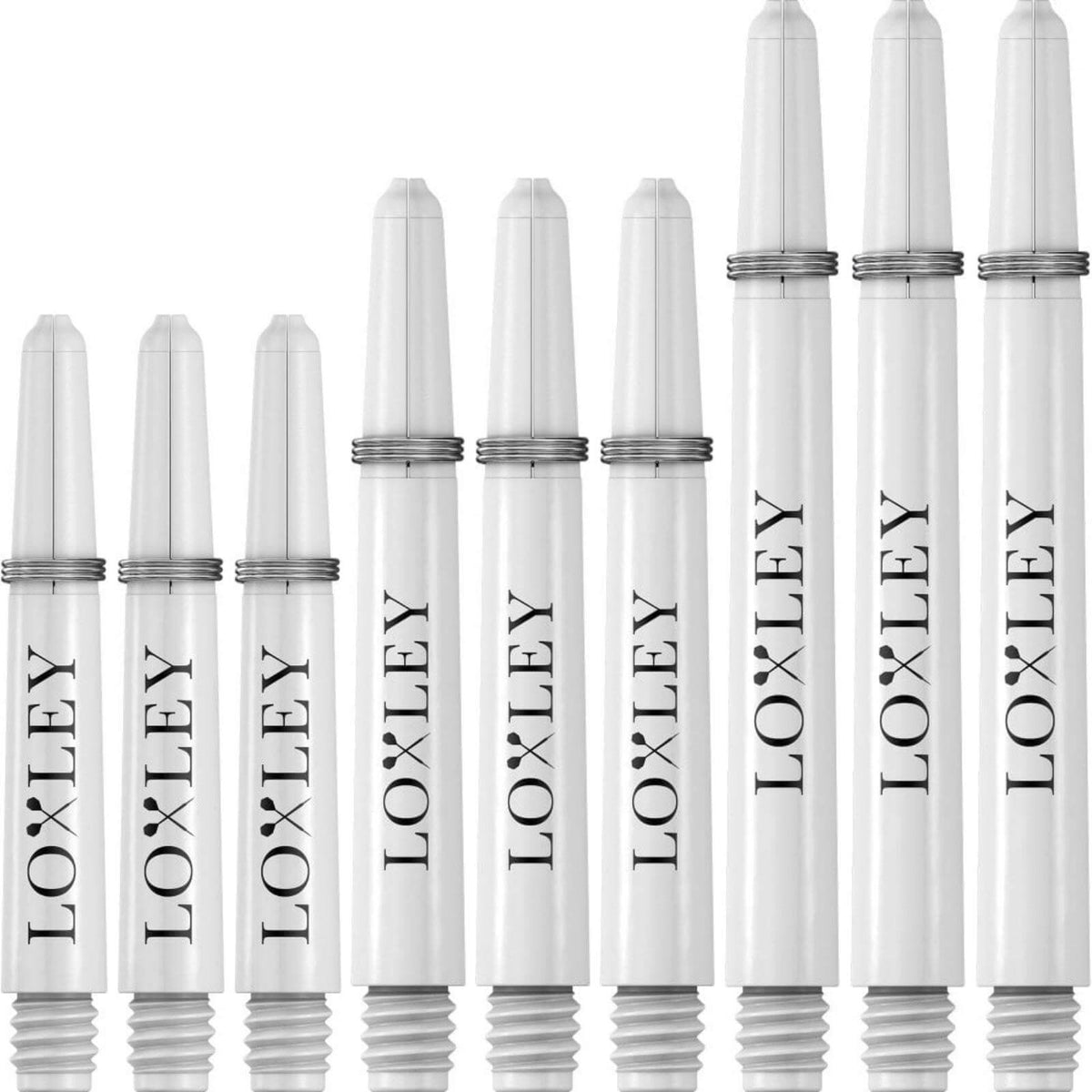 Dart Shafts - Loxley - Nylon Dart Shafts Short (34mm) / White