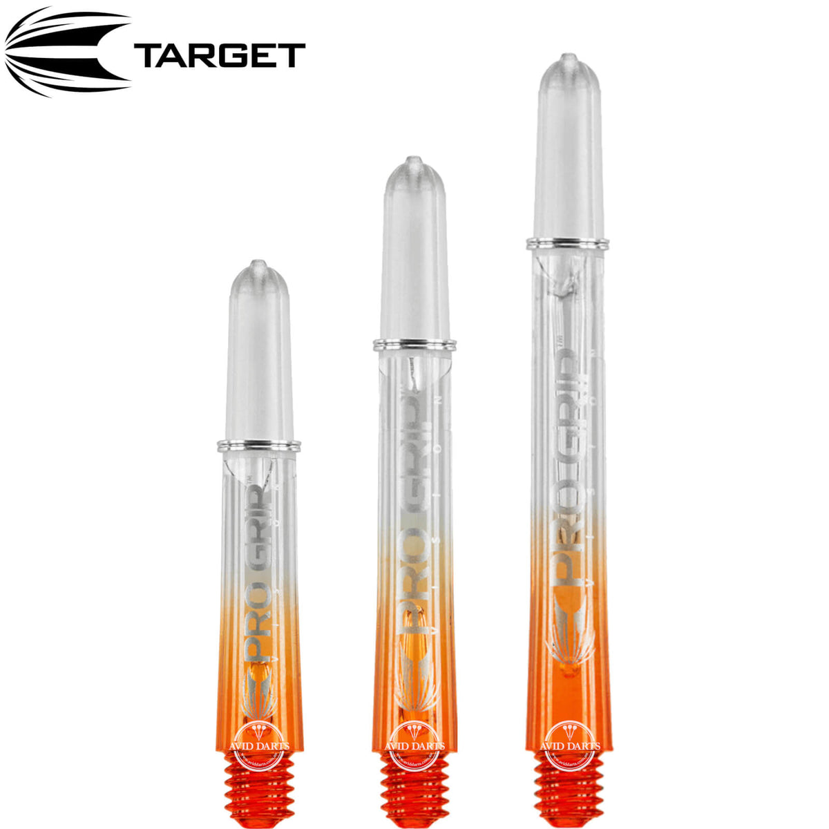 Dart Shafts - Target - Pro Grip Vision Nylon Dart Shafts Short (34mm) / Orange