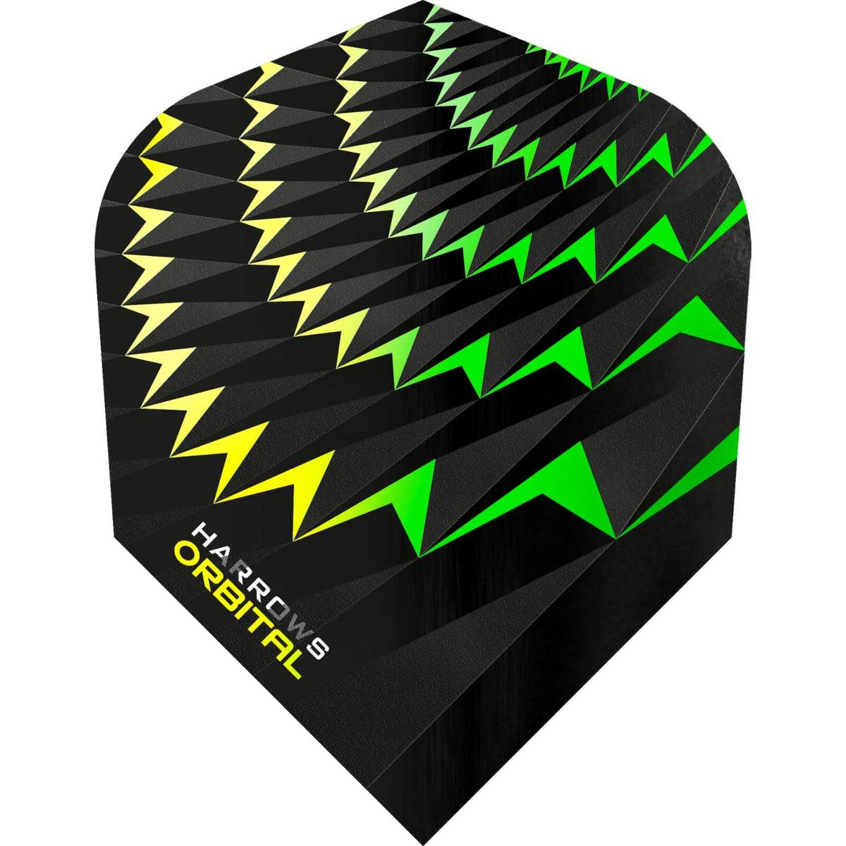 Dart Flights - Harrows - Orbital - Standard Dart Flights Yellow and Green