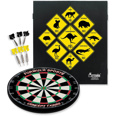 Formula Sports - Outback Dartboard & Cabinet Set -