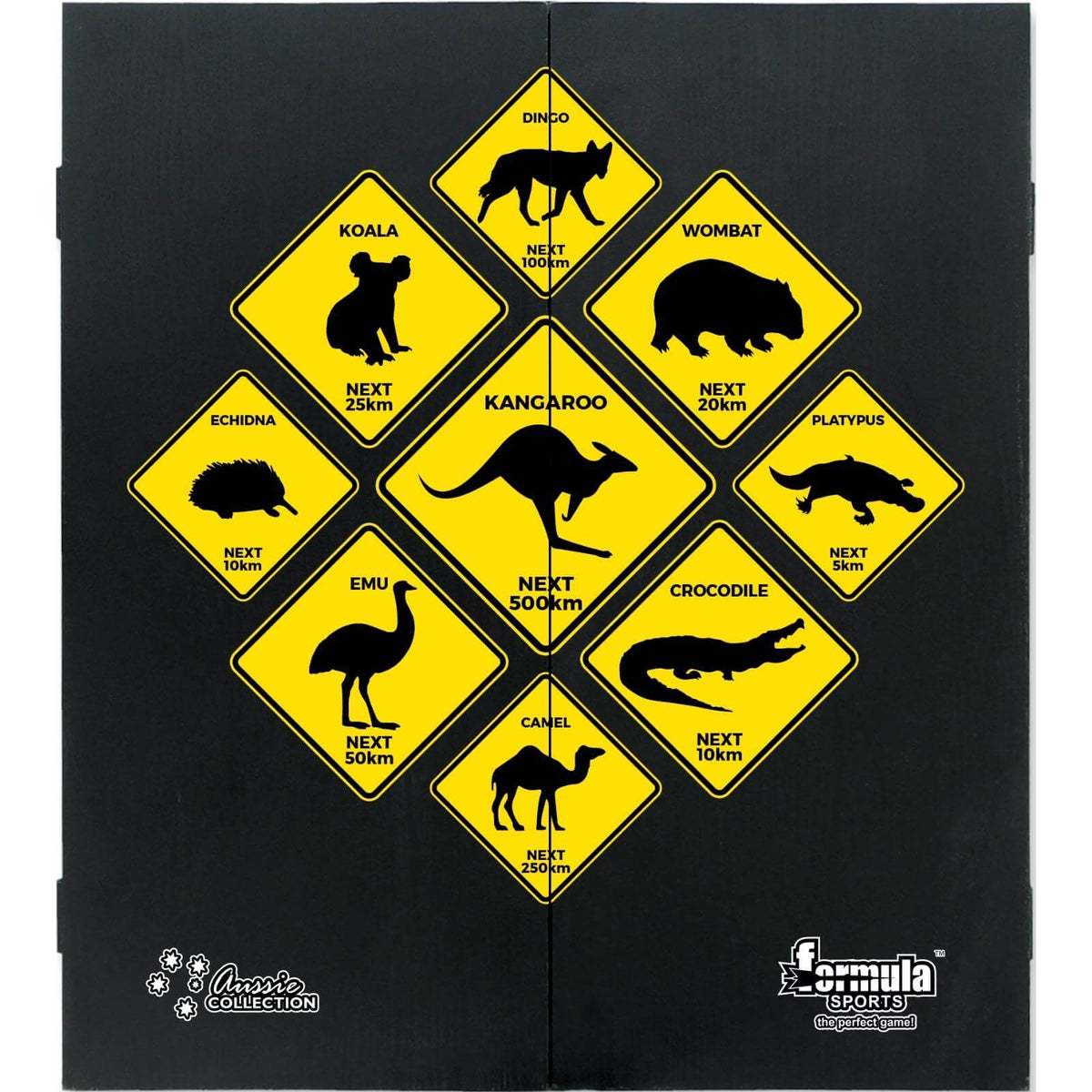 Dartboards - Formula Sports - Outback Dartboard &amp; Cabinet Set 