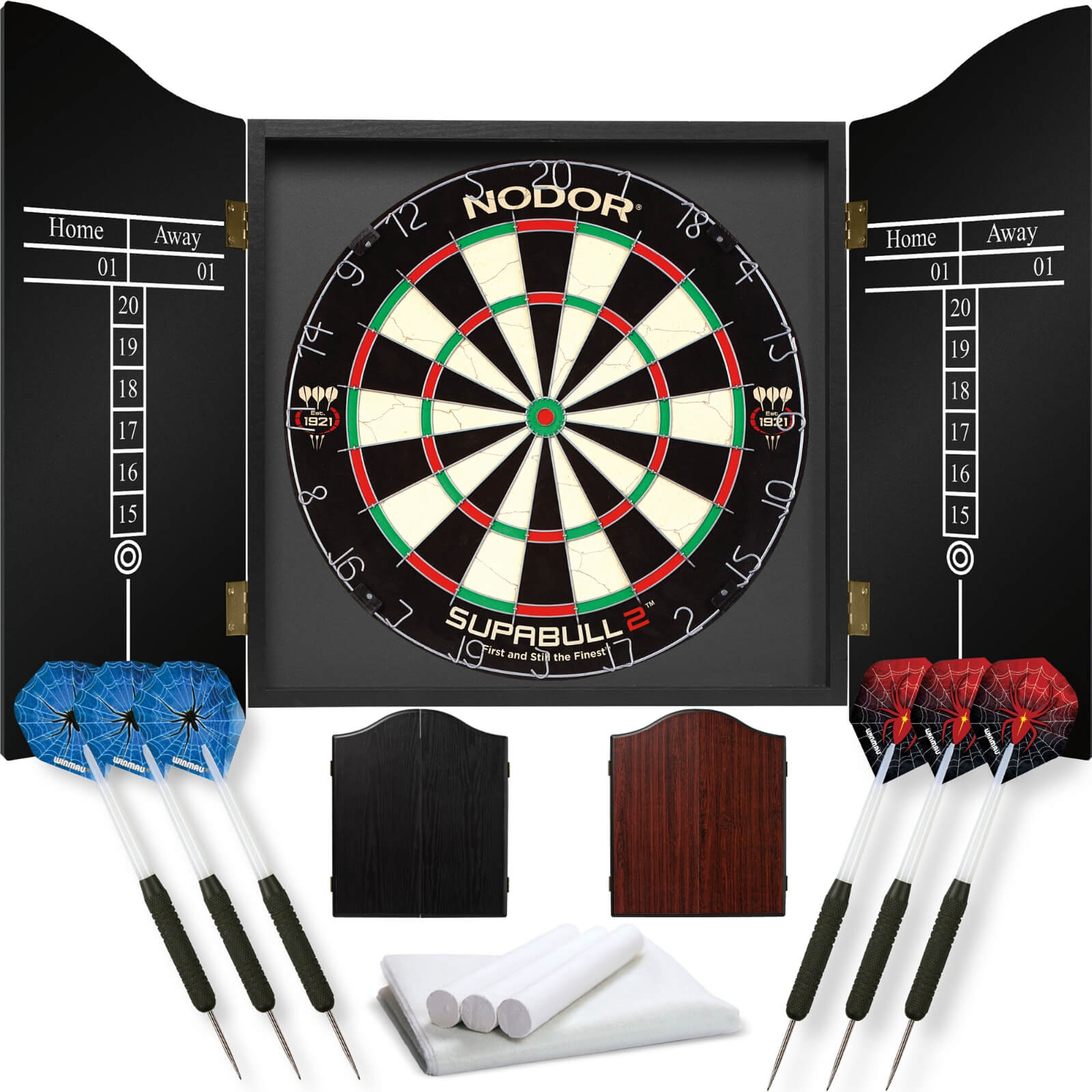 Dartboards - Nodor - Professional Darts Set - Black - Rosewood 