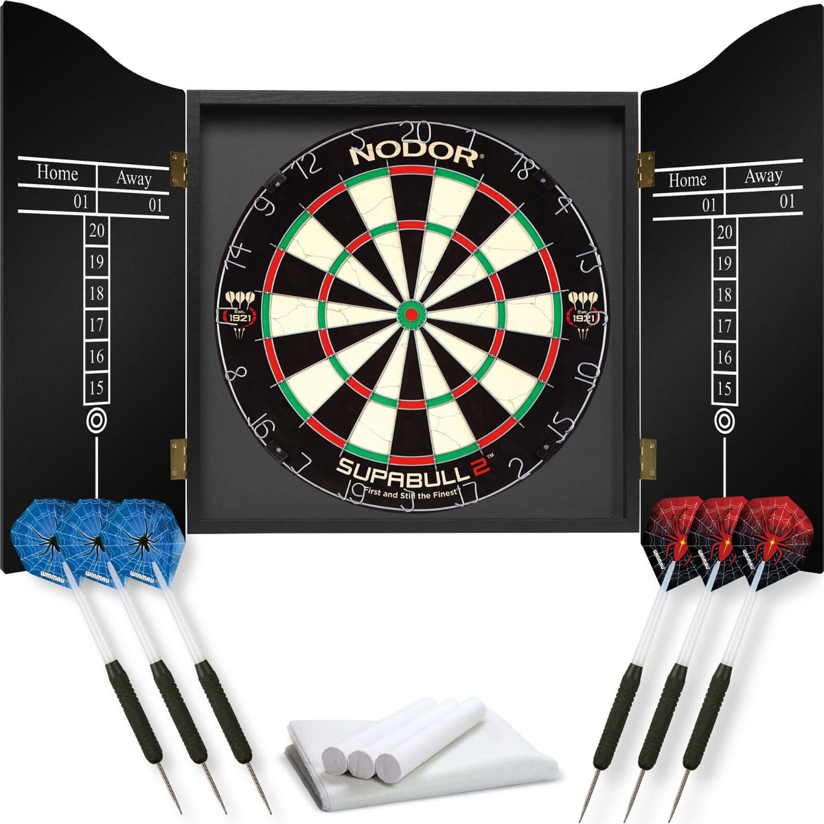 Dartboards - Nodor - Professional Darts Set - Black - Rosewood 