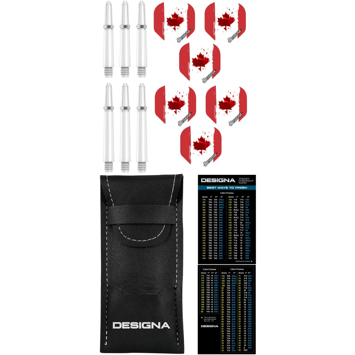 Darts - Designa - Patriot-X Darts - Canada - Steel Tip - 90% Tungsten - 22g 24g 