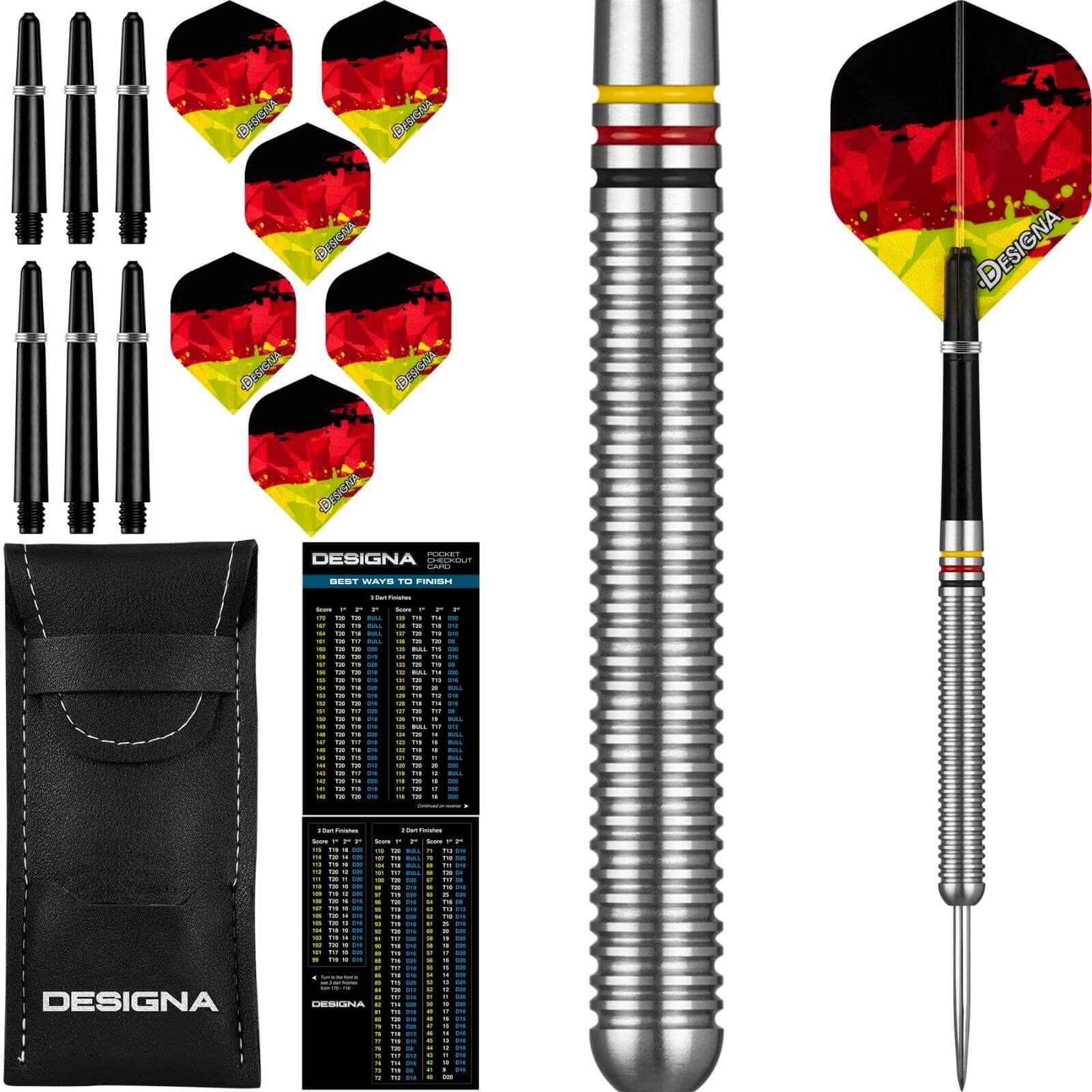Darts - Designa - Patriot-X Darts - Germany - Steel Tip - 90% Tungsten - 22g 24g 