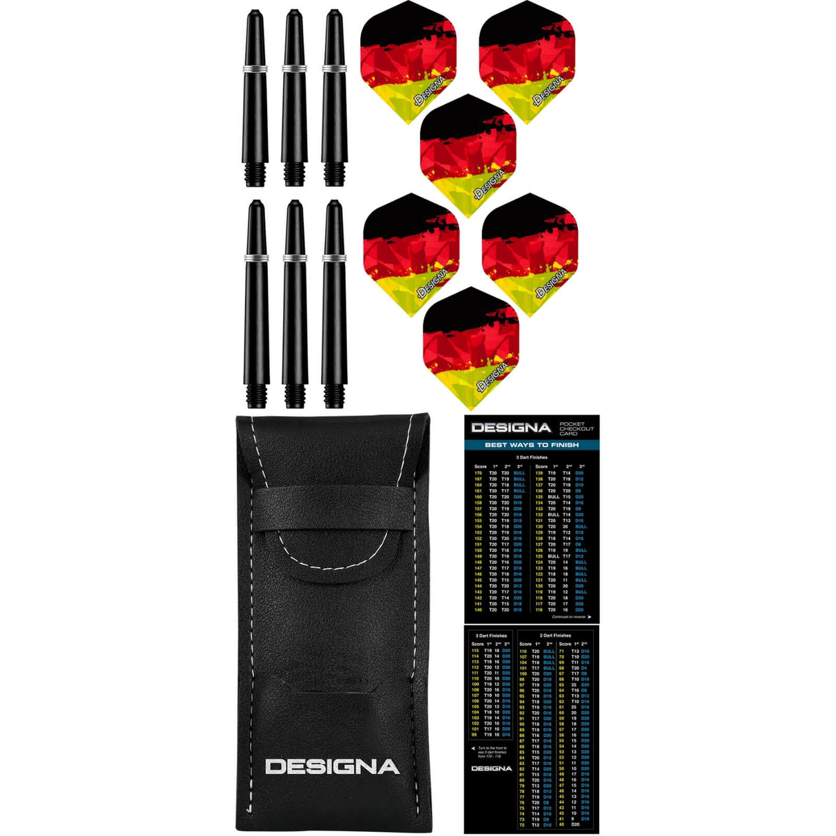 Designa - Patriot-X Darts - Germany - 90% Tungsten - 22g 24g -
