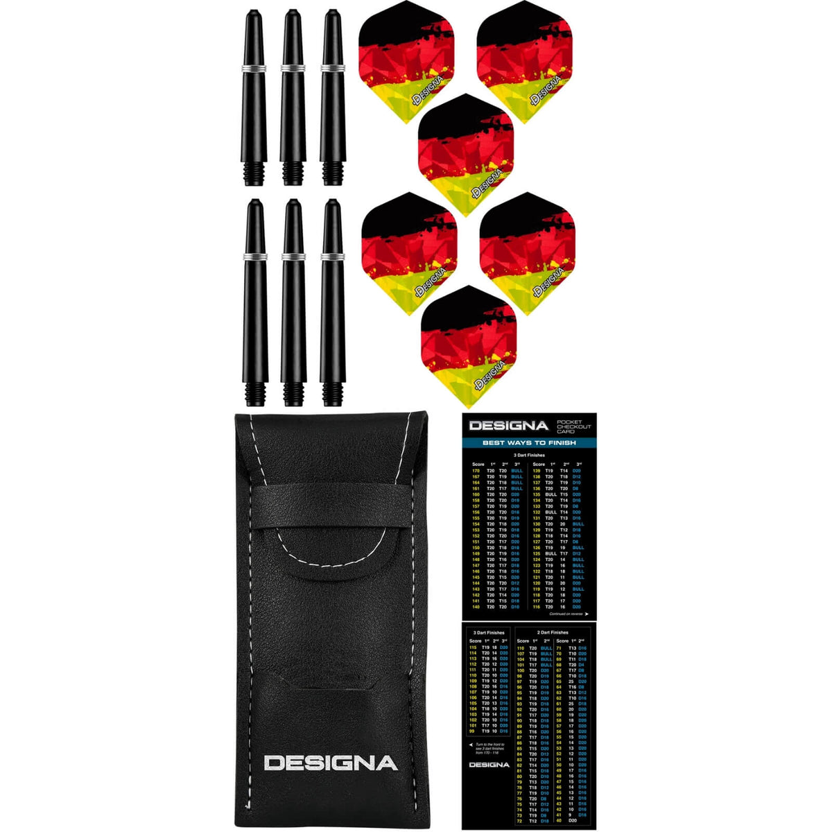 Darts - Designa - Patriot-X Darts - Germany - Steel Tip - 90% Tungsten - 22g 24g 