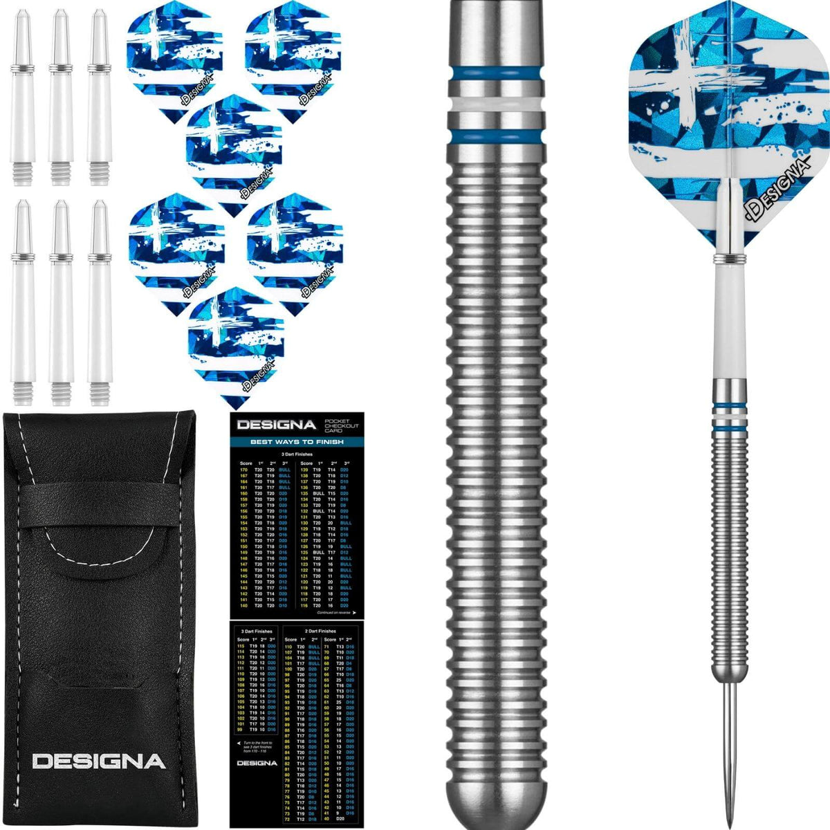 Darts - Designa - Patriot-X Darts - Greece - Steel Tip - 90% Tungsten - 22g 24g 