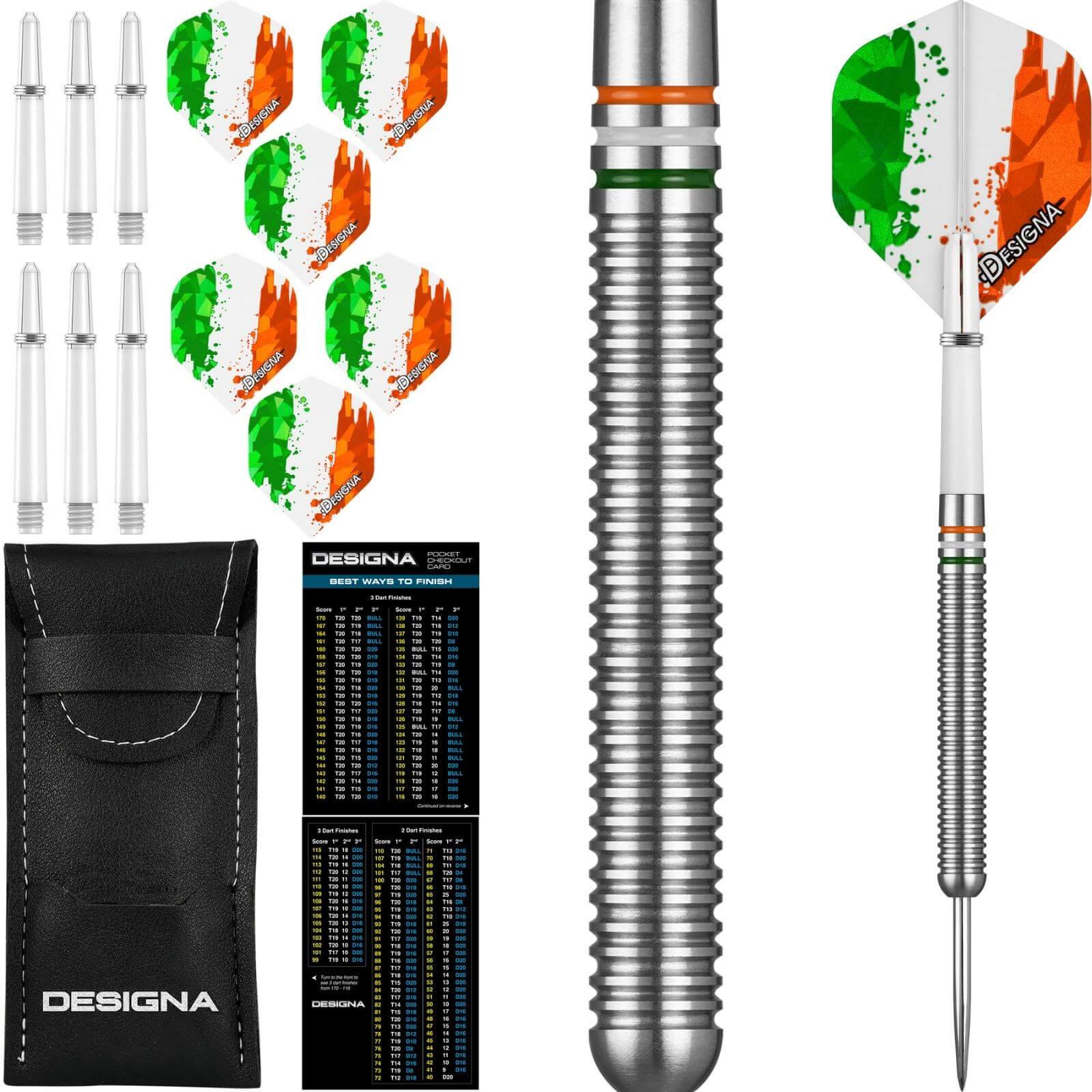 Darts - Designa - Patriot-X Darts - Ireland - Steel Tip - 90% Tungsten - 22g 24g 