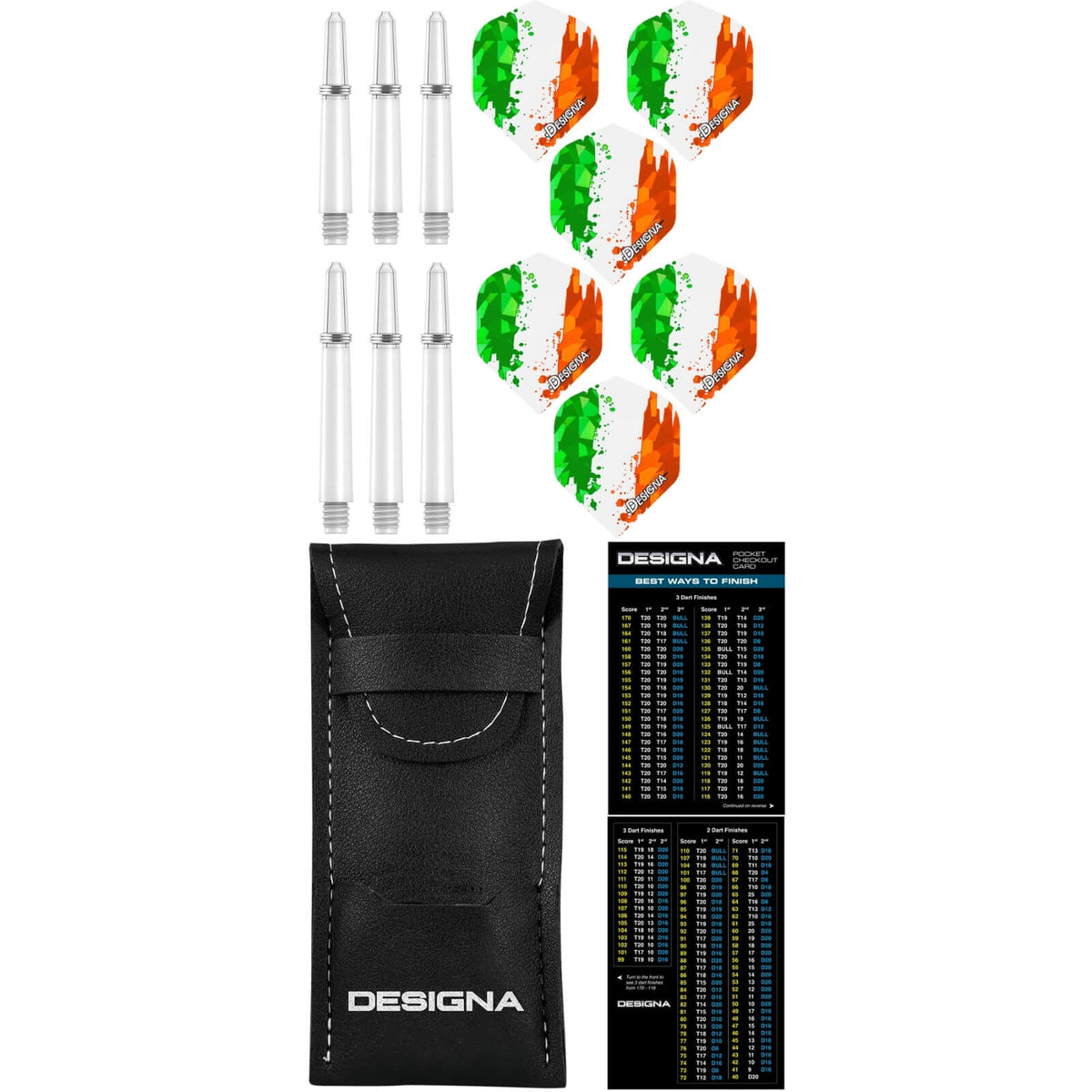 Darts - Designa - Patriot-X Darts - Ireland - Steel Tip - 90% Tungsten - 22g 24g 