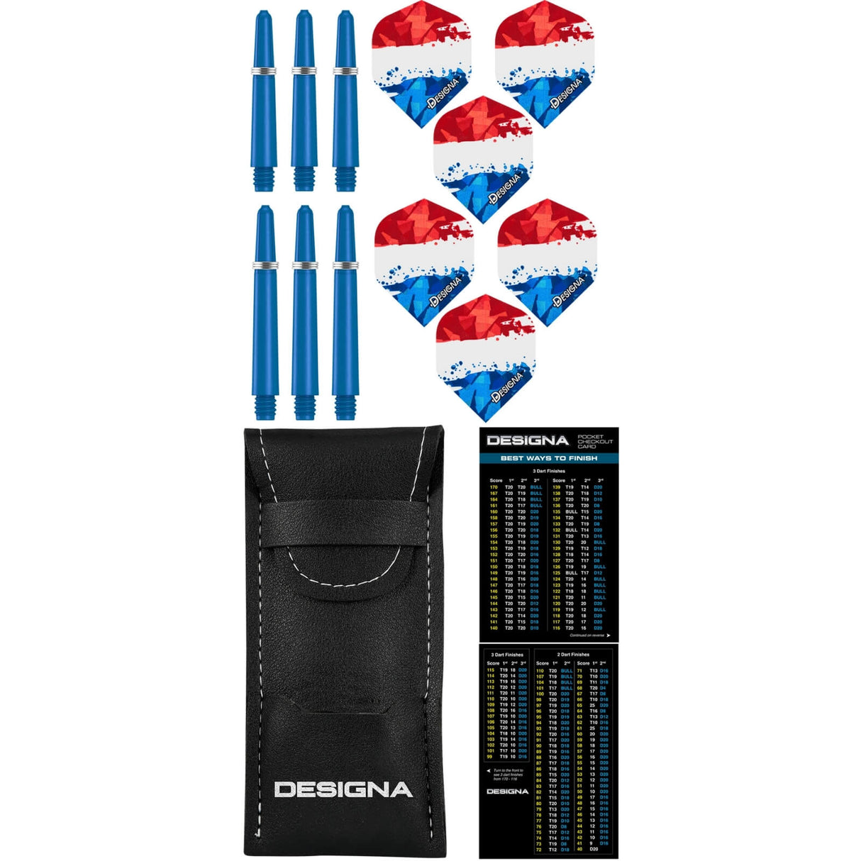 Designa - Patriot-X Darts - Netherlands - 90% Tungsten - 22g 24g -