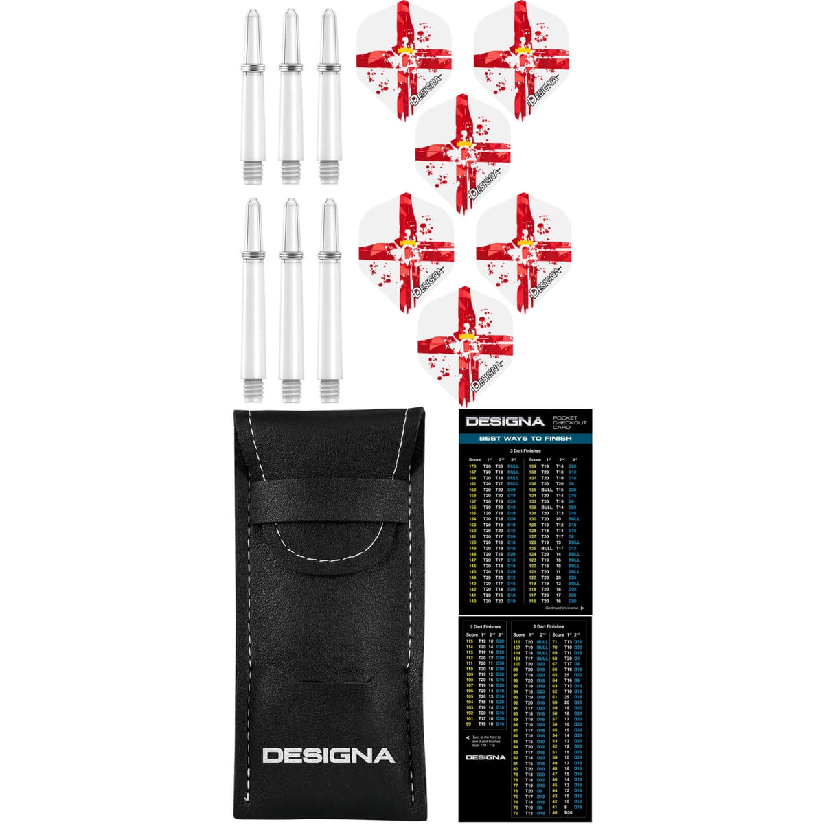 Darts - Designa - Patriot-X Darts - Northern Ireland - Steel Tip - 90% Tungsten - 22g 24g 