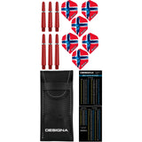 Designa - Patriot-X Darts - Norway - 90% Tungsten - 22g 24g -