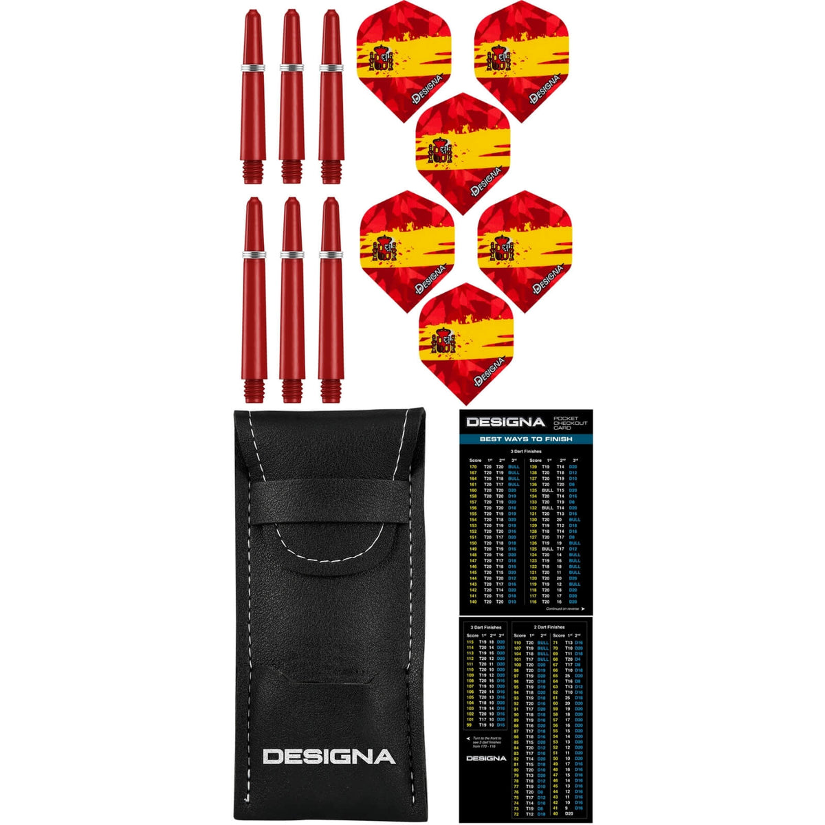 Darts - Designa - Patriot-X Darts - Spain - Steel Tip - 90% Tungsten - 22g 24g 