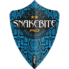 Red Dragon - Hardcore Peter Wright Double World Champion - Freestyle Dart Flights - Blue Skin