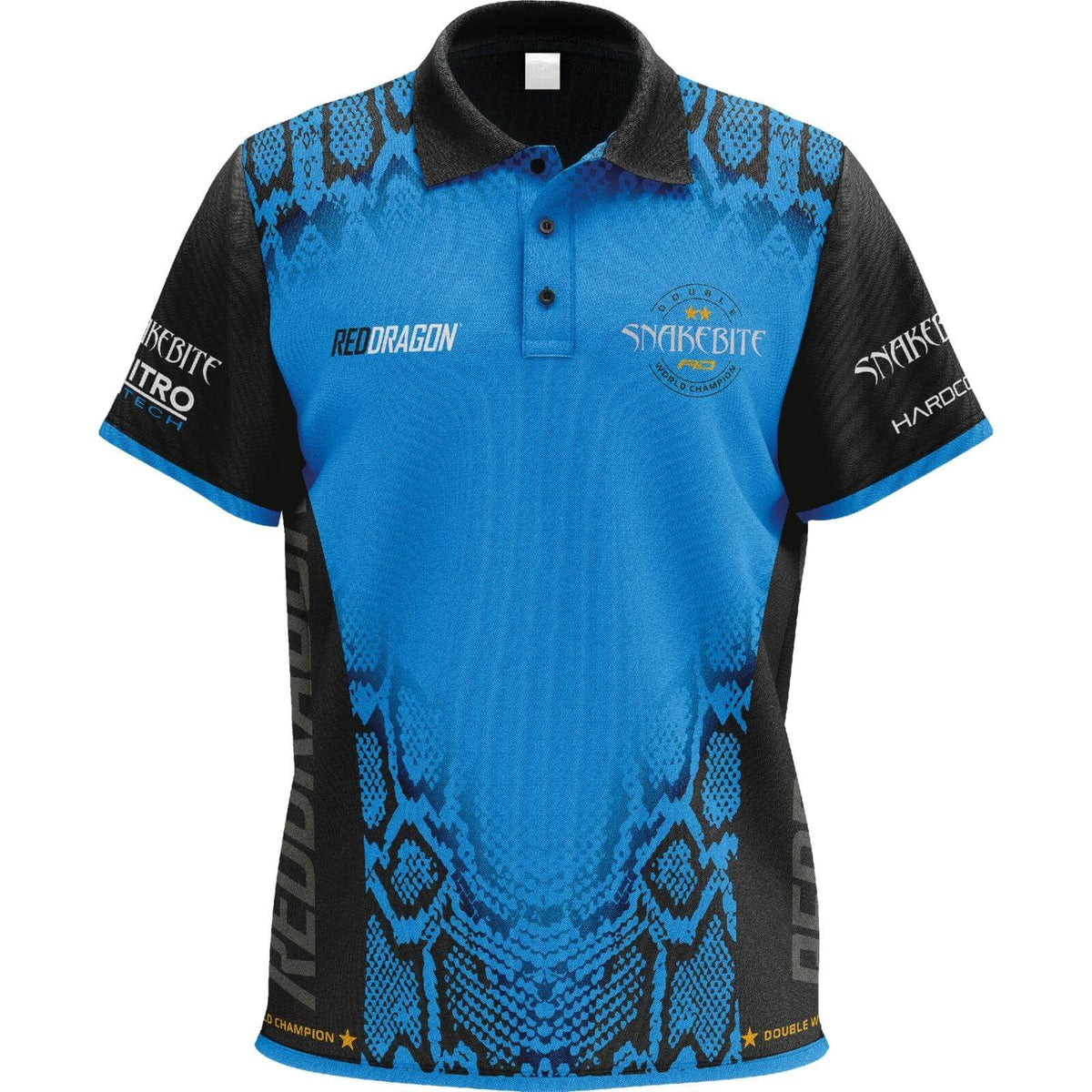 Dart Shirts - Red Dragon - Peter Wright Double World Champion Tour Polo - M to 2XL 