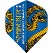 Red Dragon - Hardcore Peter Wright Double World Champion - Big Wing Dart Flights - Gold Snake