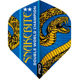 Red Dragon - Hardcore Peter Wright Double World Champion - Big Wing Dart Flights - Gold Snake