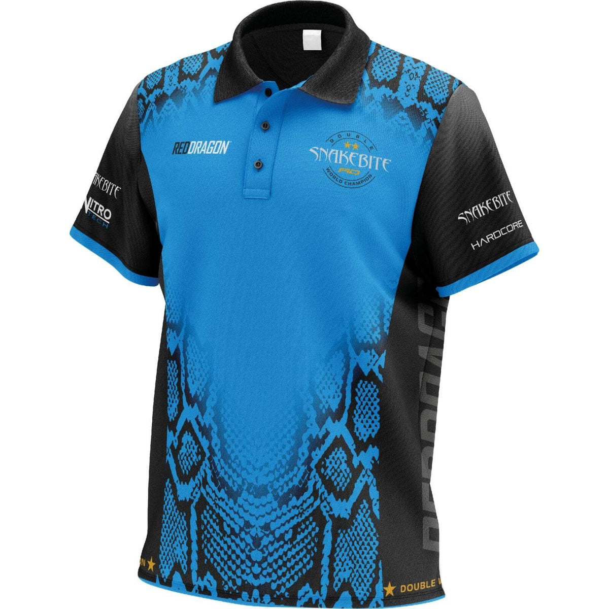 Dart Shirts - Red Dragon - Peter Wright Double World Champion Tour Polo - M to 2XL 