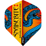 Red Dragon - Hardcore Peter Wright Double World Champion - Big Wing Dart Flights - Orange Snake