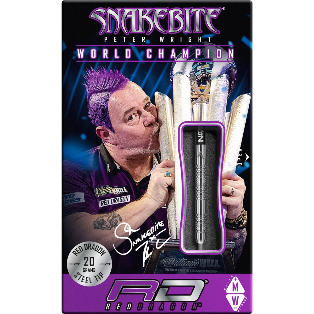 Darts - Red Dragon - Peter Wright Euro 11 Darts - Steel Tip - 90% Tungsten - 20g 24g 