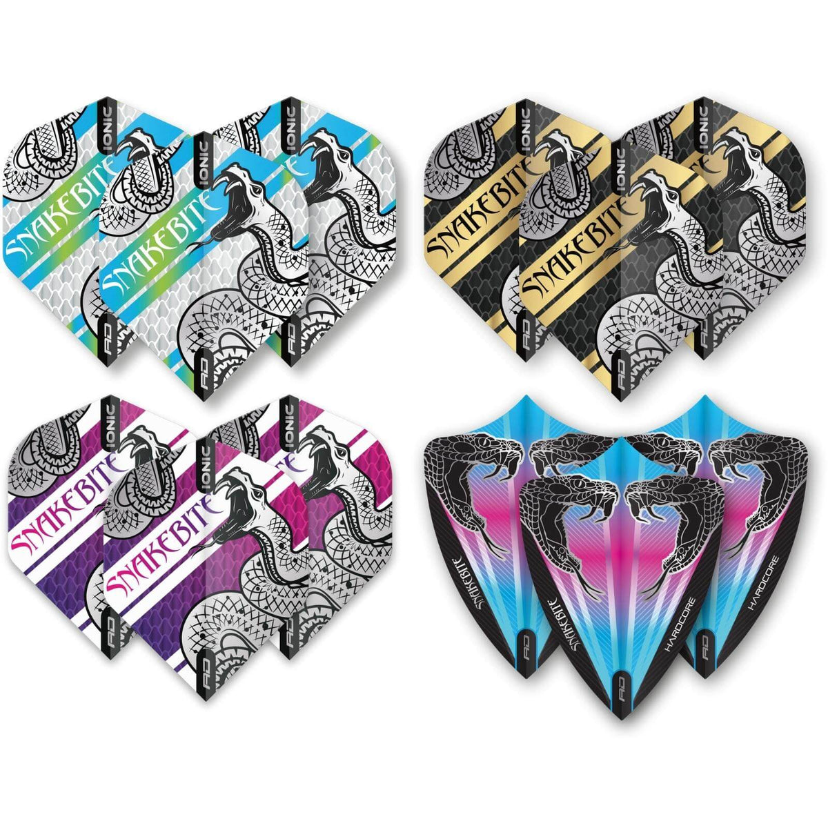 Dart Flights - Red Dragon - Peter Wright Double World Champion Flight Collection - 20 Sets 