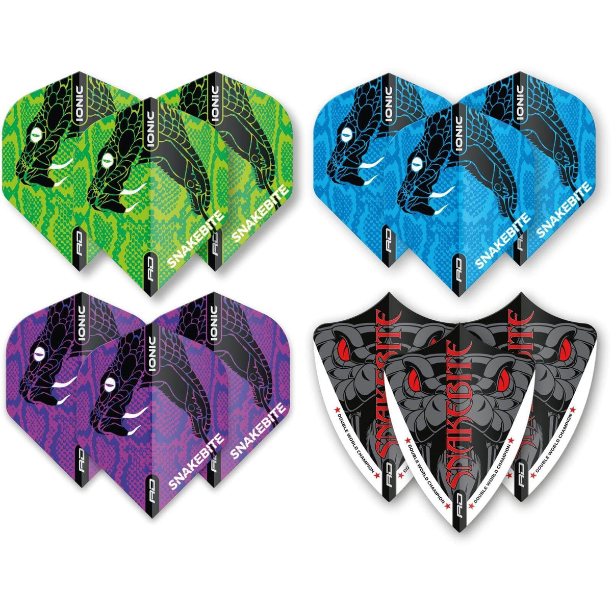 Dart Flights - Red Dragon - Peter Wright Double World Champion Flight Collection - 20 Sets 