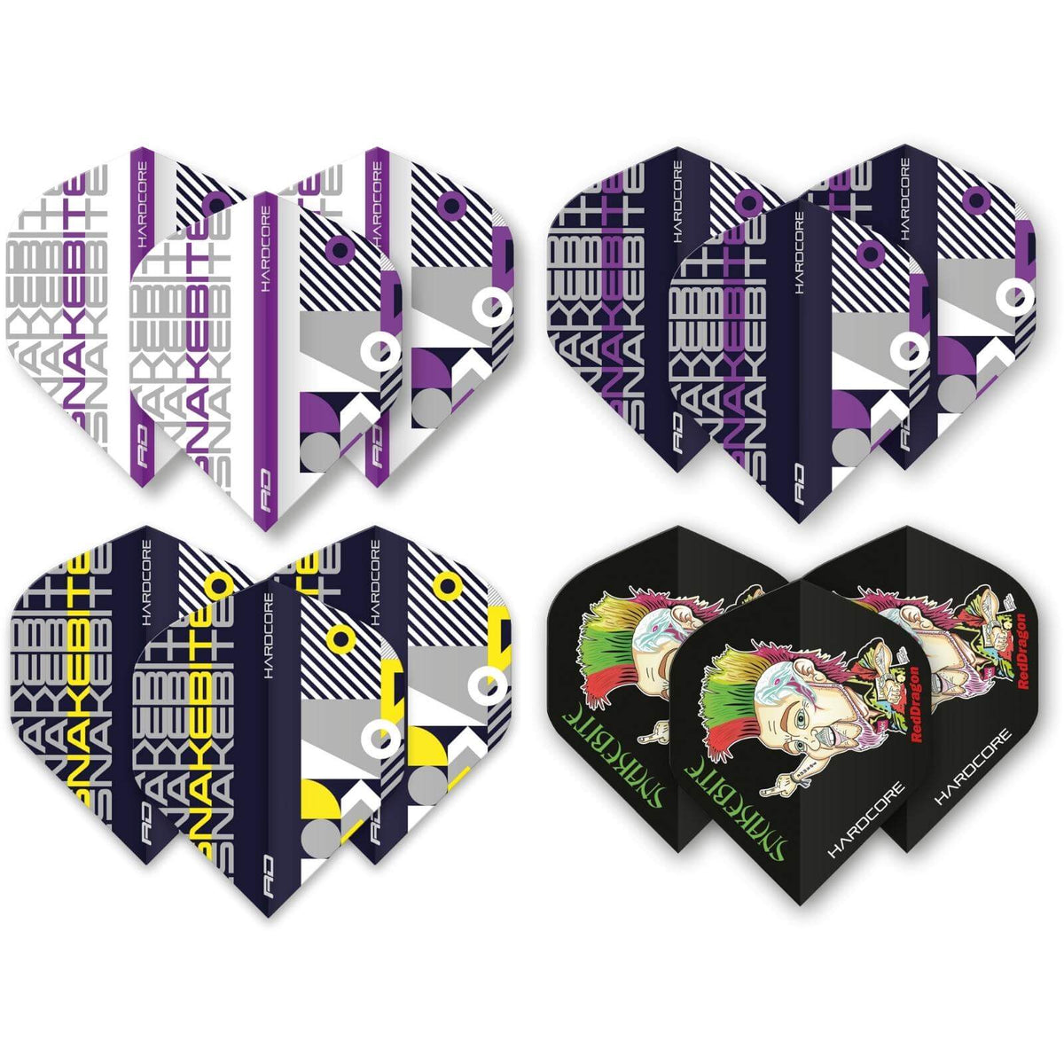 Dart Flights - Red Dragon - Peter Wright Double World Champion Flight Collection - 20 Sets 