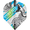 Red Dragon - Ionic Peter Wright Coiled Snake - Big Wing Dart Flights - Blue