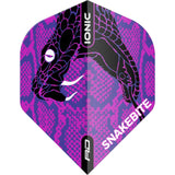 Red Dragon - Ionic Peter Wright Snake Head - Big Wing Dart Flights - Purple