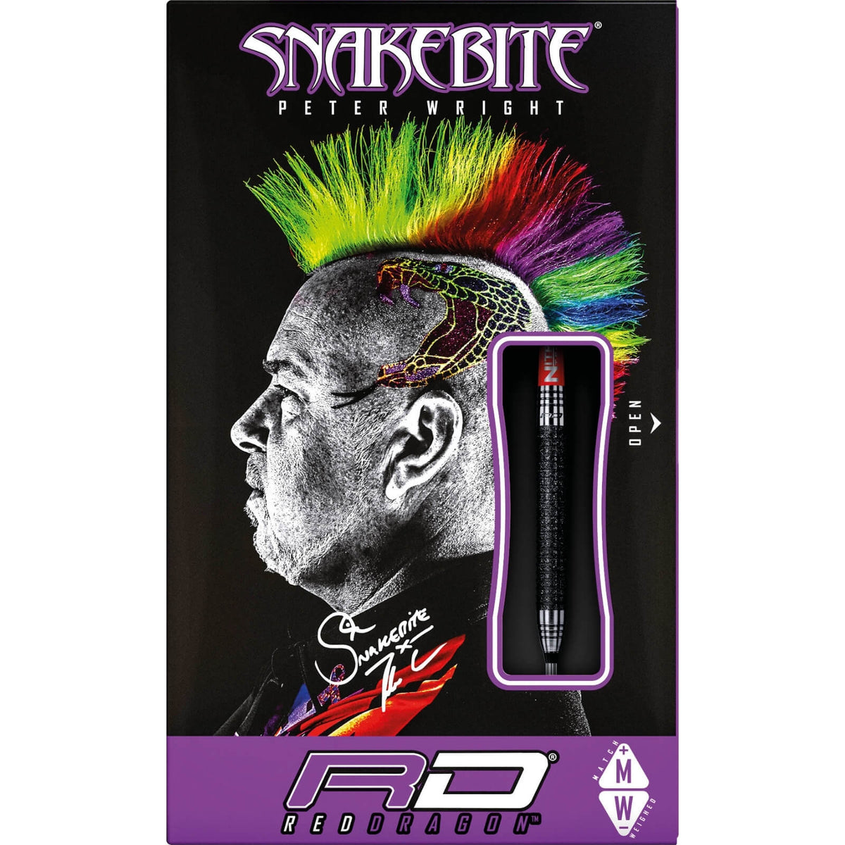 Darts - Red Dragon - Peter Wright Melbourne Masters Edition Darts - Steel Tip - 90% Tungsten - 22g 