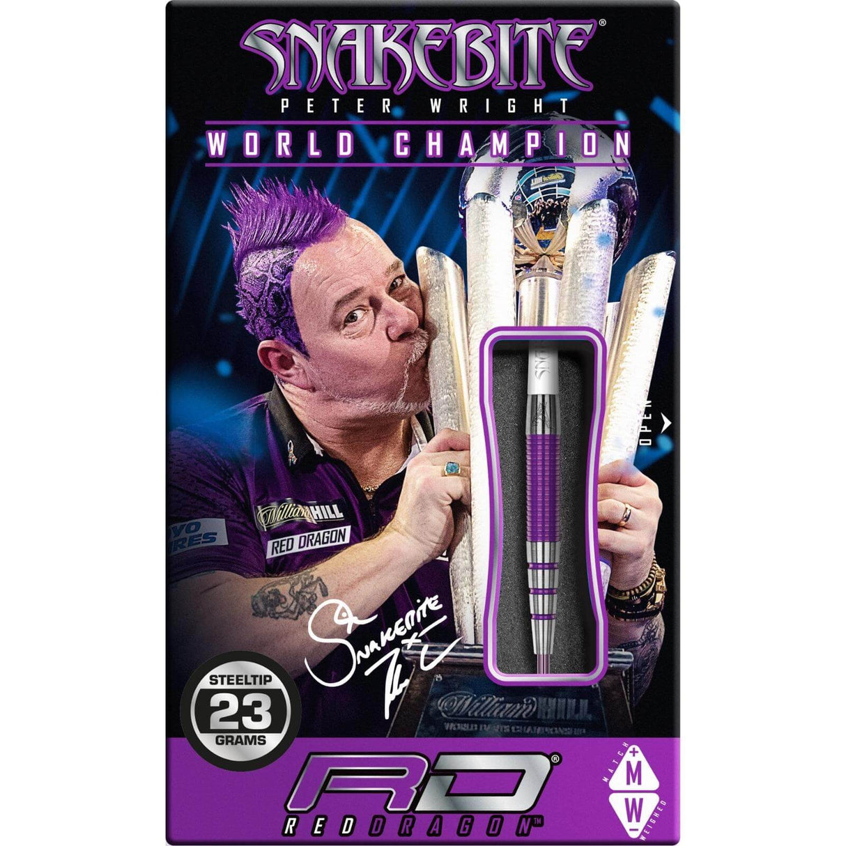 Red Dragon - Peter Wright PL15 Medusa Darts - 90% Tungsten - 22g 23g 24g -