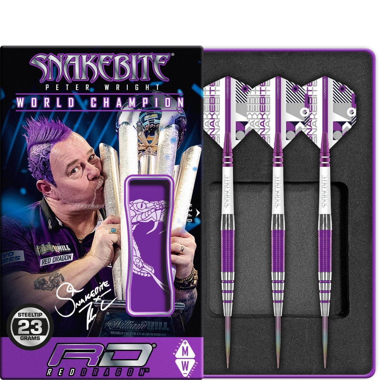 Red Dragon - Peter Wright PL15 Medusa Darts - 90% Tungsten - 22g 23g 24g -