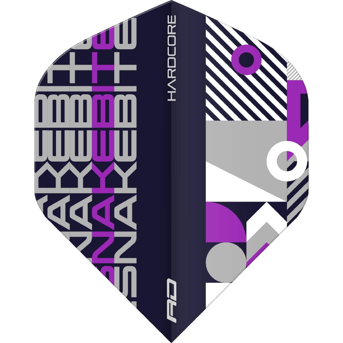 Dart Flights - Red Dragon - Hardcore Peter Wright Stack - Big Wing Dart Flights Black