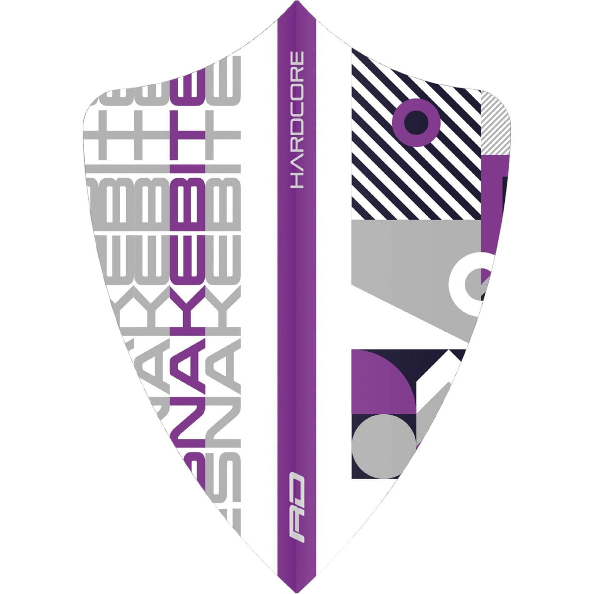 Dart Flights - Red Dragon - Hardcore Peter Wright Stack - Freestyle Dart Flights White