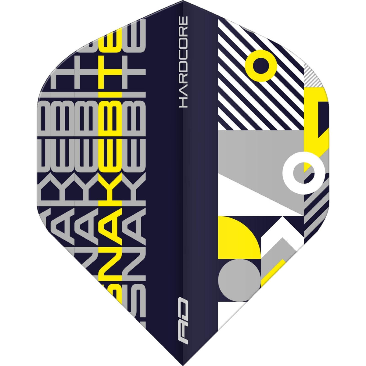 Dart Flights - Red Dragon - Hardcore Peter Wright Stack - Big Wing Dart Flights Yellow