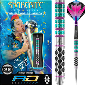 Red Dragon - Peter Wright Supa-Venom Darts - 90% Tungsten - 21g 22g 23g 24g -
