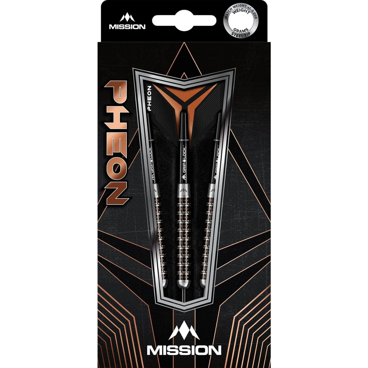 Darts - Mission - Pheon Darts - Steel Tip - 90% Tungsten - 22g 24g 26g 