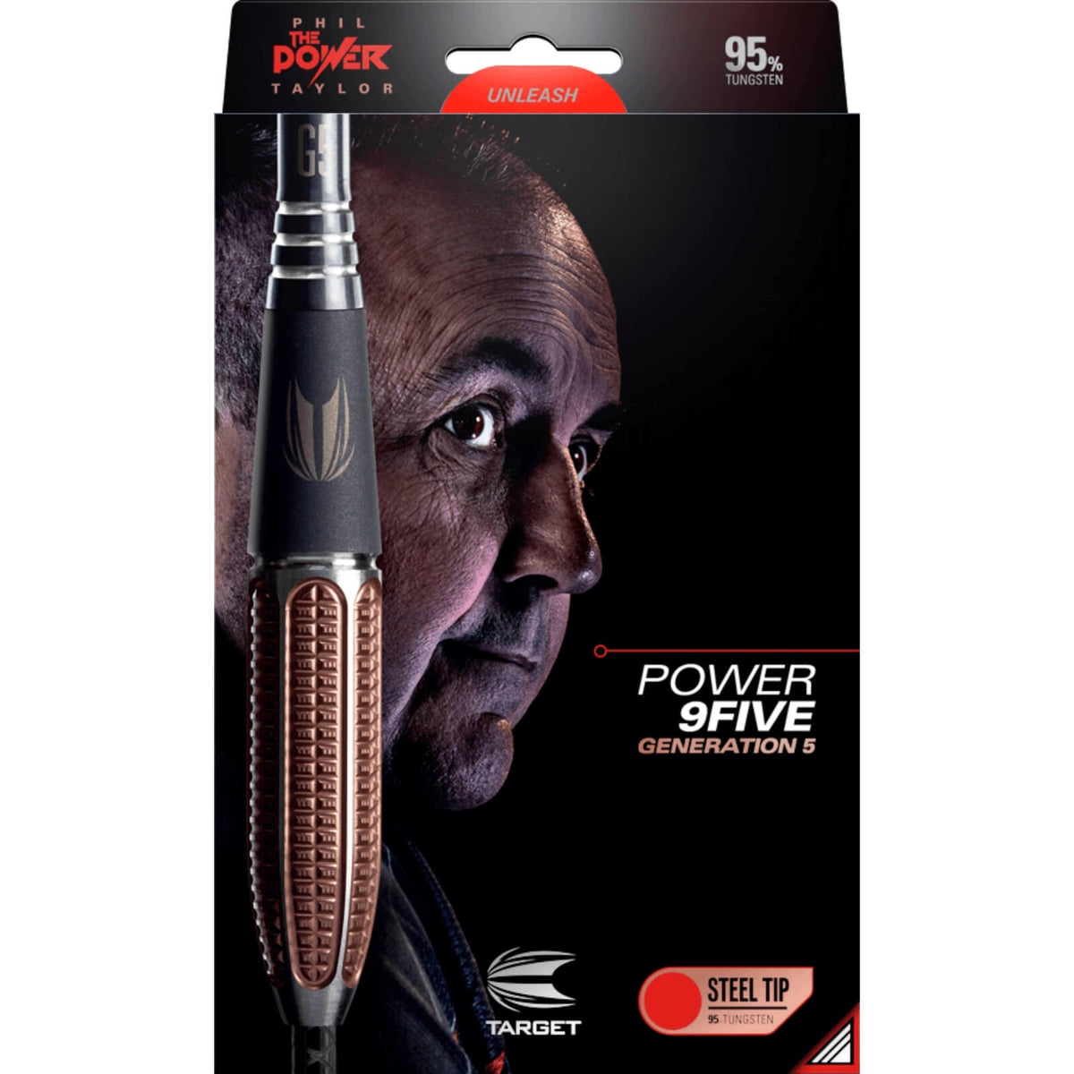 Darts - Target - Phil Taylor Gen 5 Darts - Steel Tip - 95% Tungsten - 22g 24g 26g 
